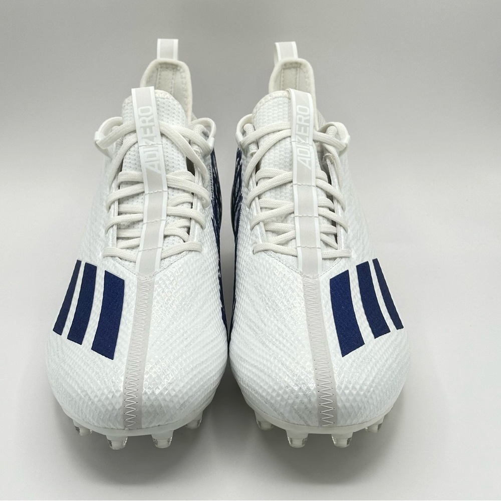 Men’s Adidas Adizero Scorch Football Cleats Size 13 White Blue HP8753 NEW - Picture 2 of 8
